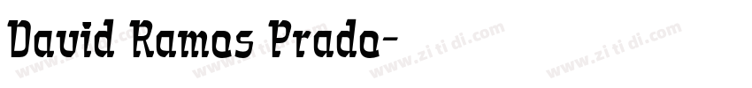 David Ramos Prado字体转换